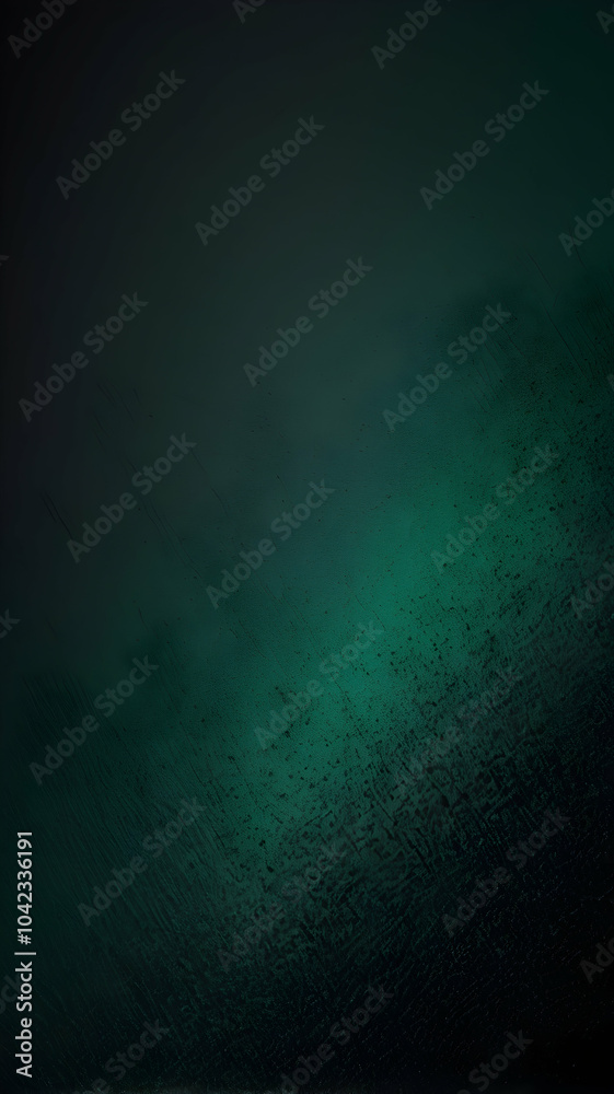 Fototapeta premium vertical neon Black, Silver, Emerald Green glowing grainy gradient background noisy texture wallpaper