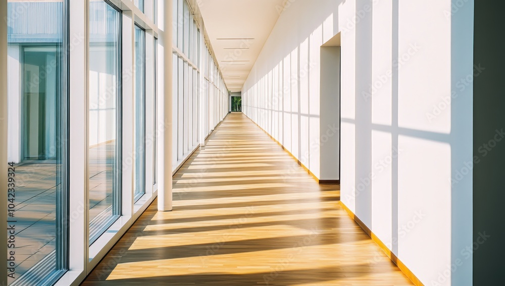 Sunlit Modern Hallway Sunlit Modern Hallway