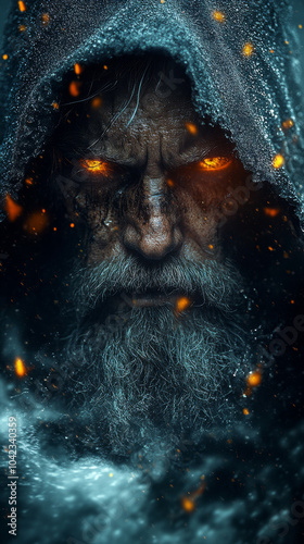Portrait of Viking warrior