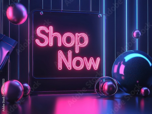 Creative Black Friday social media graphic with neon 