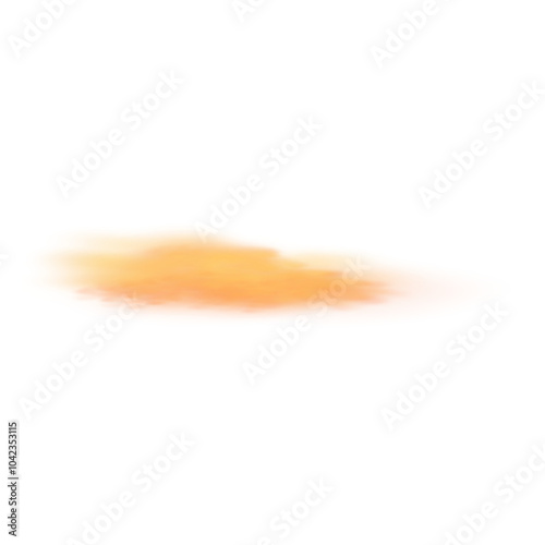 Foto Illustration of a sky with warm orange and pink hues, scattered clouds lit by the setting sun