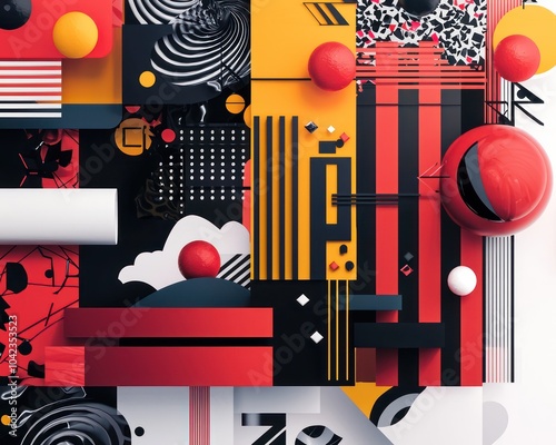 Digital ad for a Black Friday mega sale with a focus on bold typography and eye-catching design