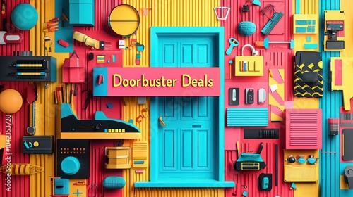 Dynamic Black Friday ad featuring bold 