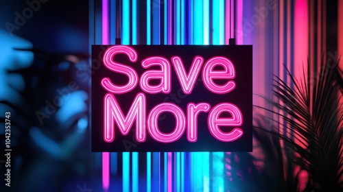 Dynamic Black Friday ad with neon 