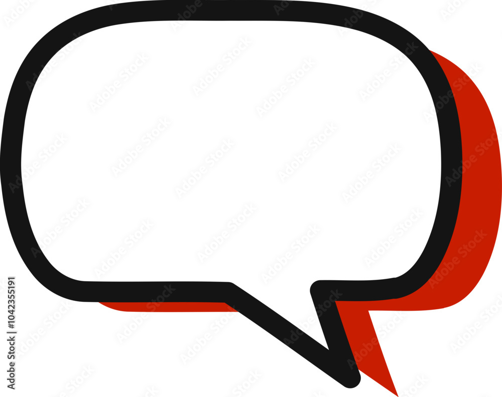 Red Speech Bubble Vector Graphic Red Speech Bubble Vector Graphic