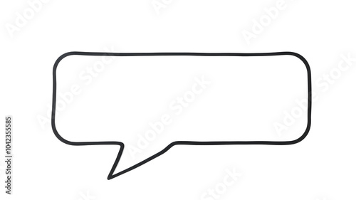 Hand drawn speech buble. Speech bubbles talk bubbles. AI generated image, ai.
