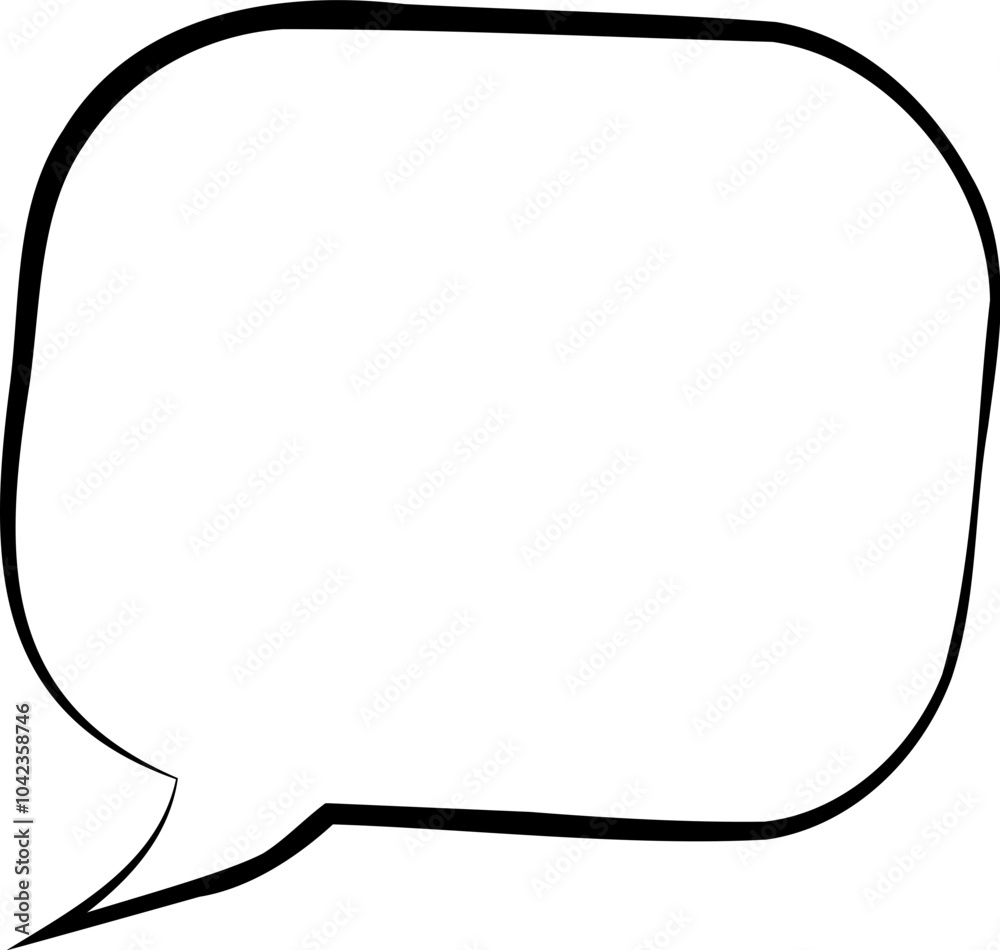 Retro Monochrome Speech Bubble Art