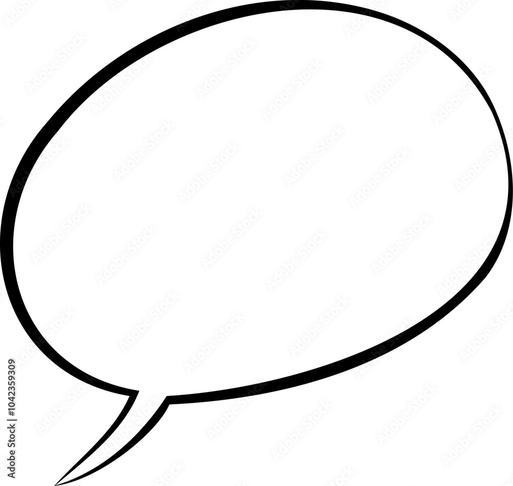 Monochrome Comic Speech Bubble Design Monochrome Comic Speech Bubble Design