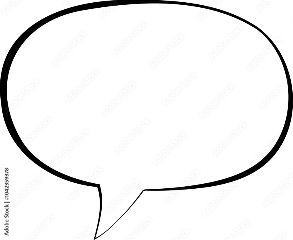 Monochrome Comic Speech Bubble Design Monochrome Comic Speech Bubble Design