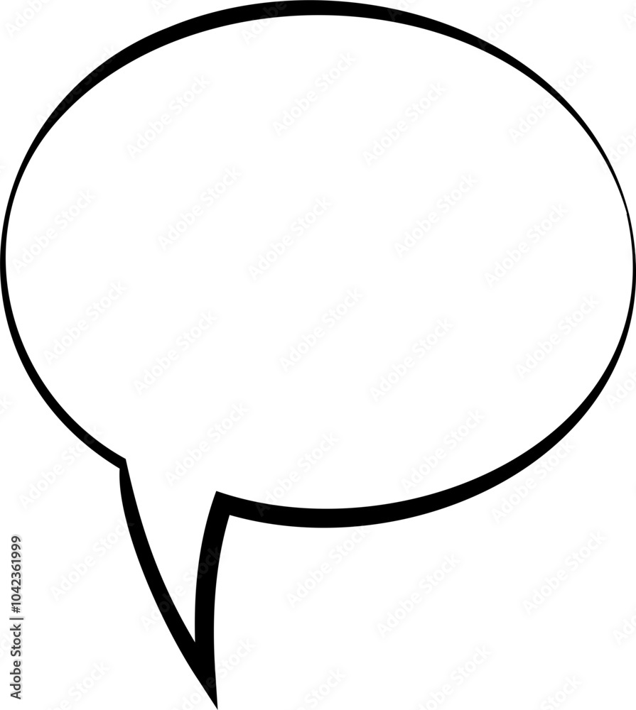 Monochrome Comic Speech Bubble Design Monochrome Comic Speech Bubble Design