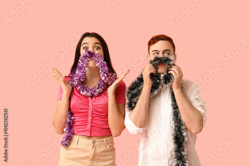 Young couple with Christmas...