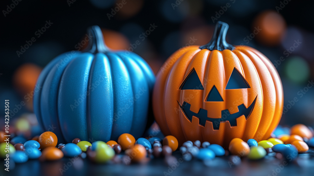 Fototapeta premium halloween jack o lantern pumpkin
