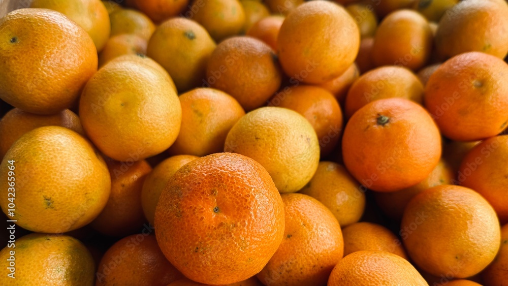 Fresh mandarin oranges fruit harvested.
Fresh mandarin oranges fruit harvested.