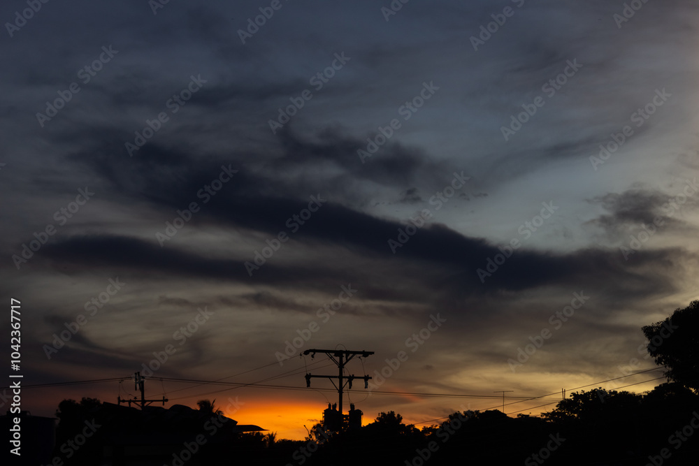 beautiful sky and clouds at sunset beautiful sky and clouds at sunset
