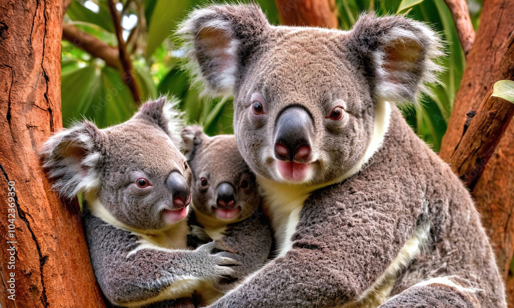 Naklejka premium koala bear cub
