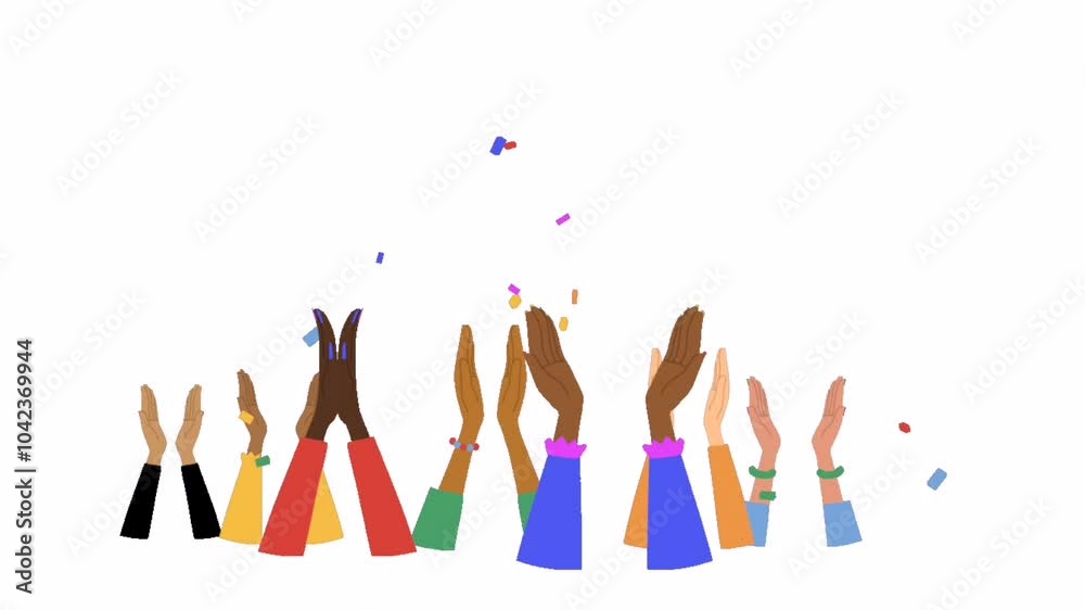 Animated Friendship Day Hands Unity Sticker Group Applause Animated Friendship Day Hands Unity Sticker Group Applause