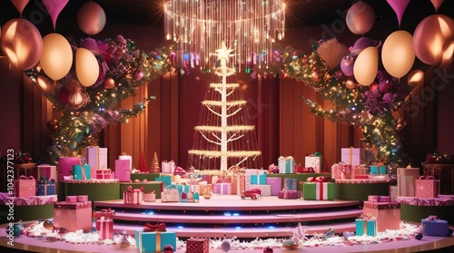 豪華なクリスマスパーティー