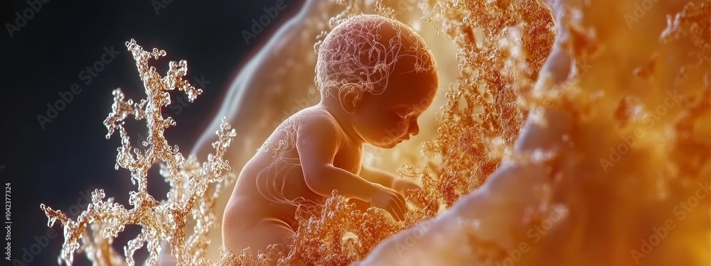 The Miracle of Life Beginning : A Microscopic Marvel,The Human Embryo.Concept of embryology, human development, reproductive biology, medical science, microscopic imaging. The Miracle of Life Beginning : A Microscopic Marvel,The Human Embryo.Concept of embryology, human development, reproductive biology, medical science, microscopic imaging.