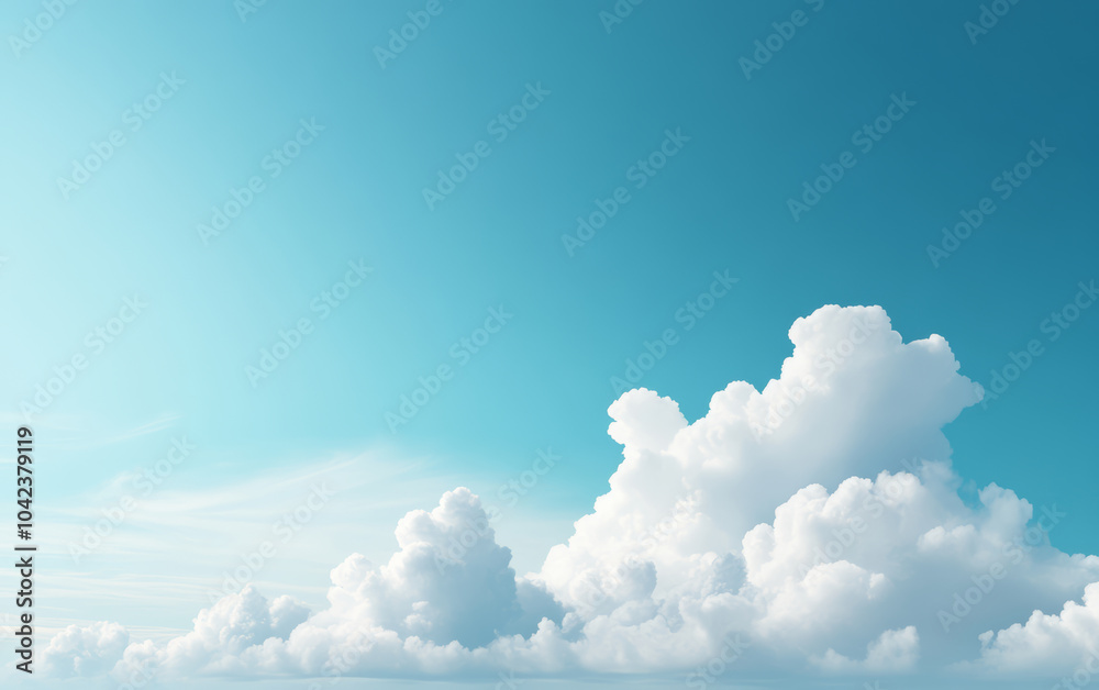 Fresh blue sky and white clouds graphic design background Fresh blue sky and white clouds graphic design background