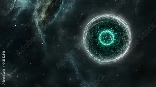 Cosmic Birth:The Genesis Cell.Concept of creation, origin of life, cosmic birth, celestial energy, cellular biology, cosmic mystery.