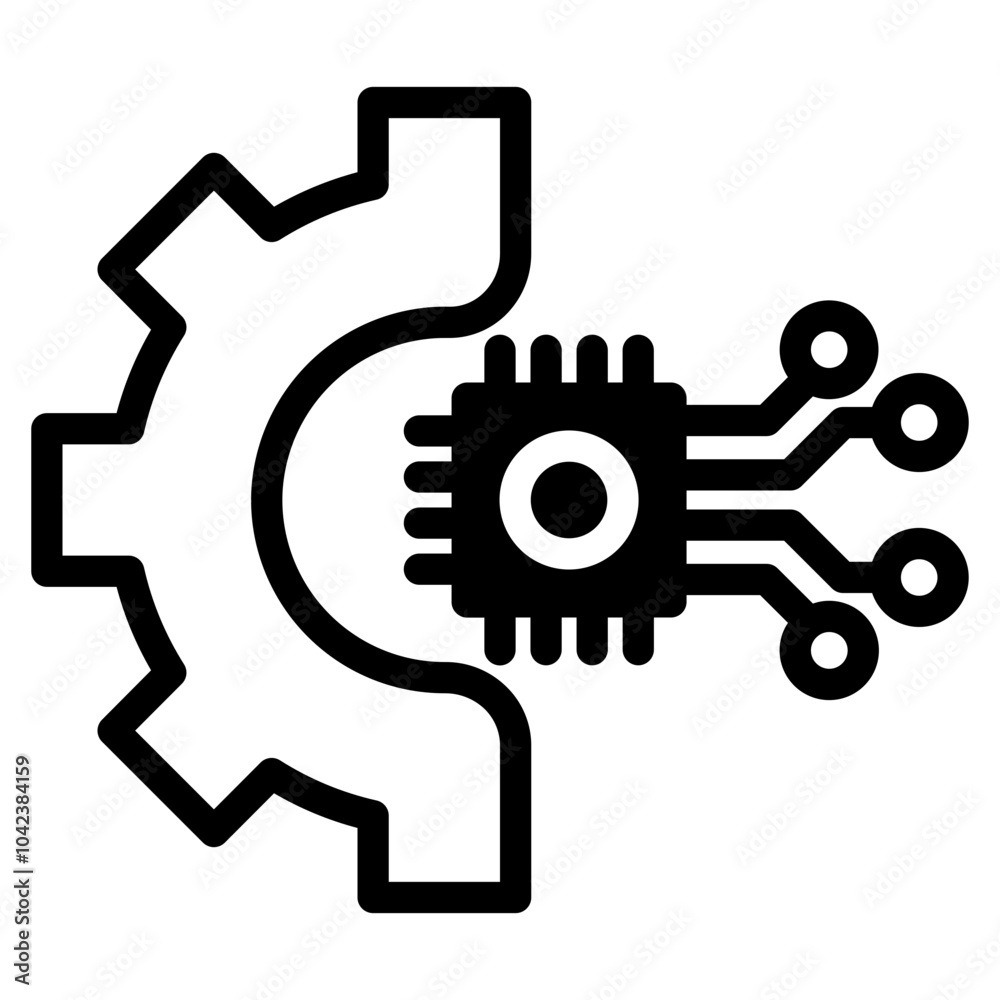 Artificial intelligence icon illustration vector Artificial intelligence icon illustration vector