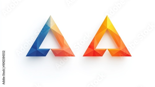Colorful Rhombus Illustration with Geometric Design Elements