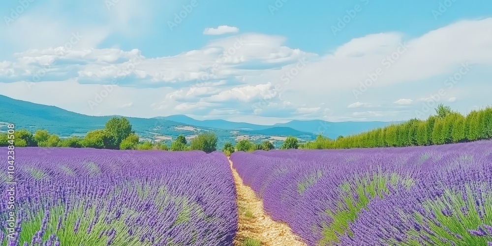 Fototapeta premium Lavender Field In Provence.