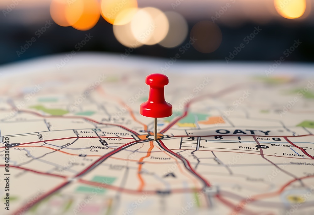 Map location marked with a pin, emphasizing navigation, adventure, discovery, communication, logistics, geography, transport, and travel themes. Map location marked with a pin, emphasizing navigation, adventure, discovery, communication, logistics, geography, transport, and travel themes.