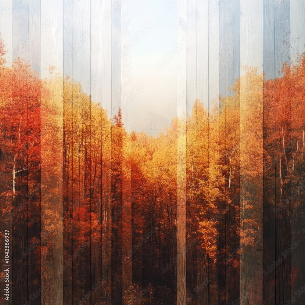 Colorful trees from a high altitude Colorful trees from a high altitude