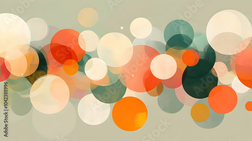 Abstract composition of col...