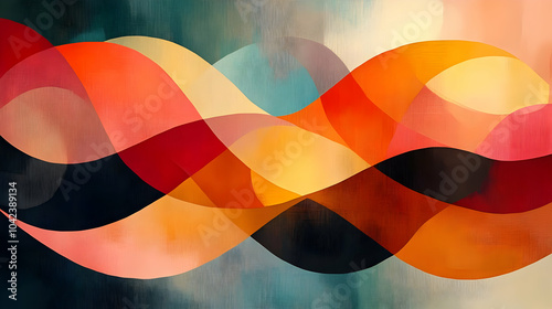 Abstract waves of color in ...