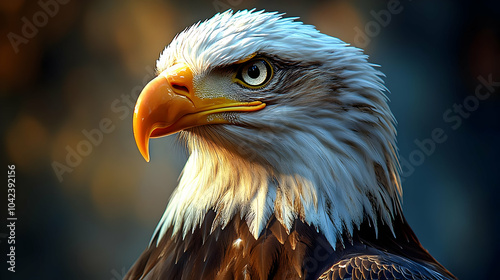 A close-up of a majestic ba...
