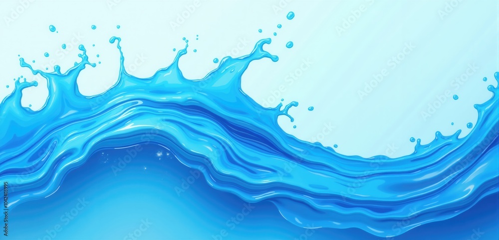Vibrant blue water splash design, perfect for backgrounds, websites, and water related themes, conveying freshness and fluidity. Vibrant blue water splash design, perfect for backgrounds, websites, and water related themes, conveying freshness and fluidity.
