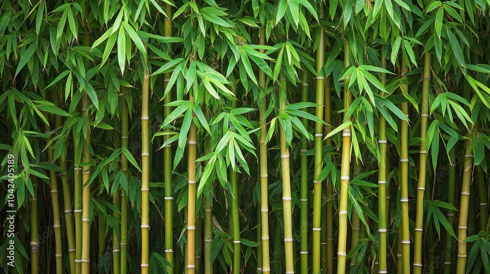 A lush display of vibrant green bamboo stalks, creating a natural and serene backdrop ideal for nature-themed designs. A lush display of vibrant green bamboo stalks, creating a natural and serene backdrop ideal for nature-themed designs.