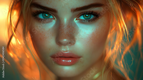 Close-up portrait of a youn...