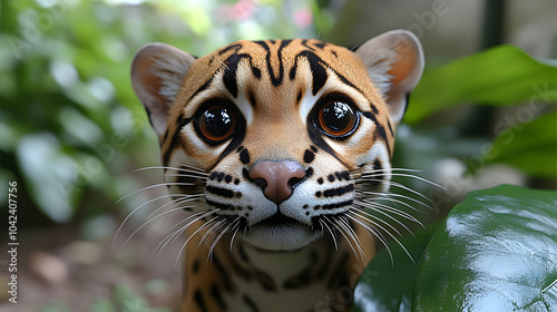 Close-up of a playful, curi...