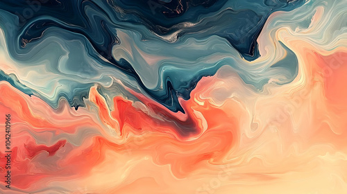 Abstract swirling colors in...