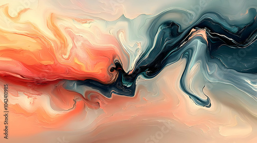 Abstract swirling colors bl...