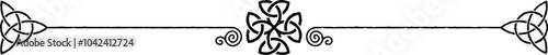 Elegant Celtic Header Graphic - Triquetra Knot