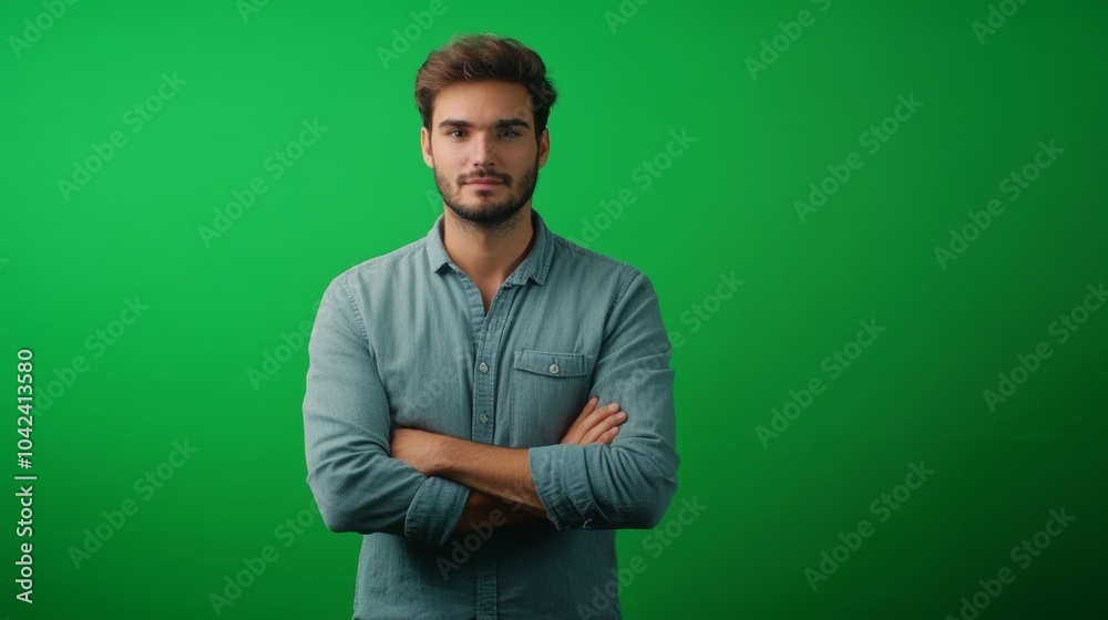 The person is looking directly at the viewer conveying confidence and approachability. The person is looking directly at the viewer conveying confidence and approachability.