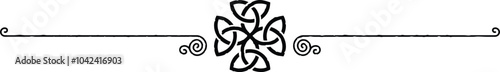 Elegant Header Footer - Celtic Triquetra Knot