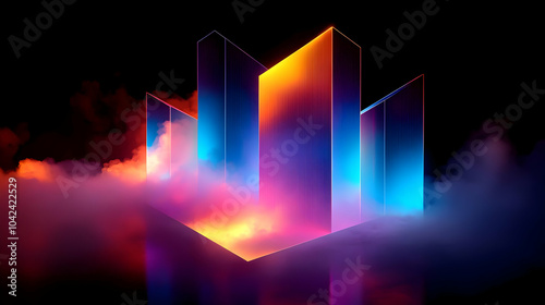 Abstract geometric shapes i...