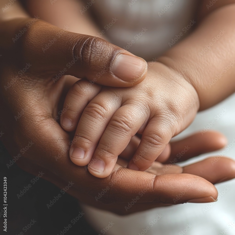 Hands of a mother and child Hands of a mother and child