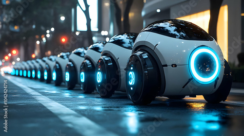 Futuristic autonomous vehic...