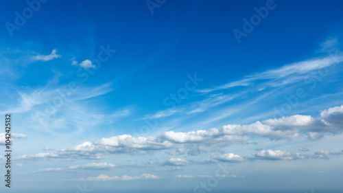 Peaceful and serene sky with clouds background