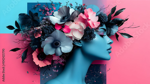 A vibrant, artistic profile...