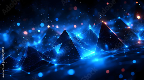 Abstract digital landscape ...