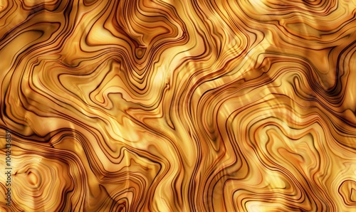 Abstract background with flowing lines and gold color.