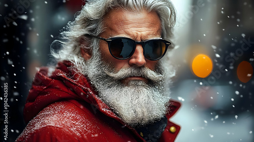 A man with a beard and sung...