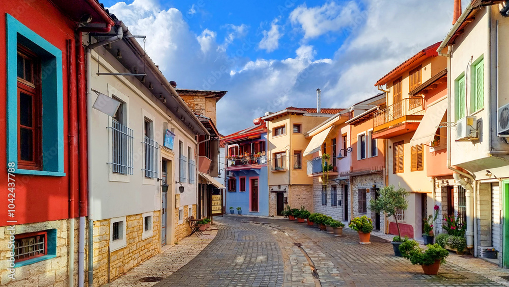 ioannina city houses colors traditional in greece ioannina city houses colors traditional in greece